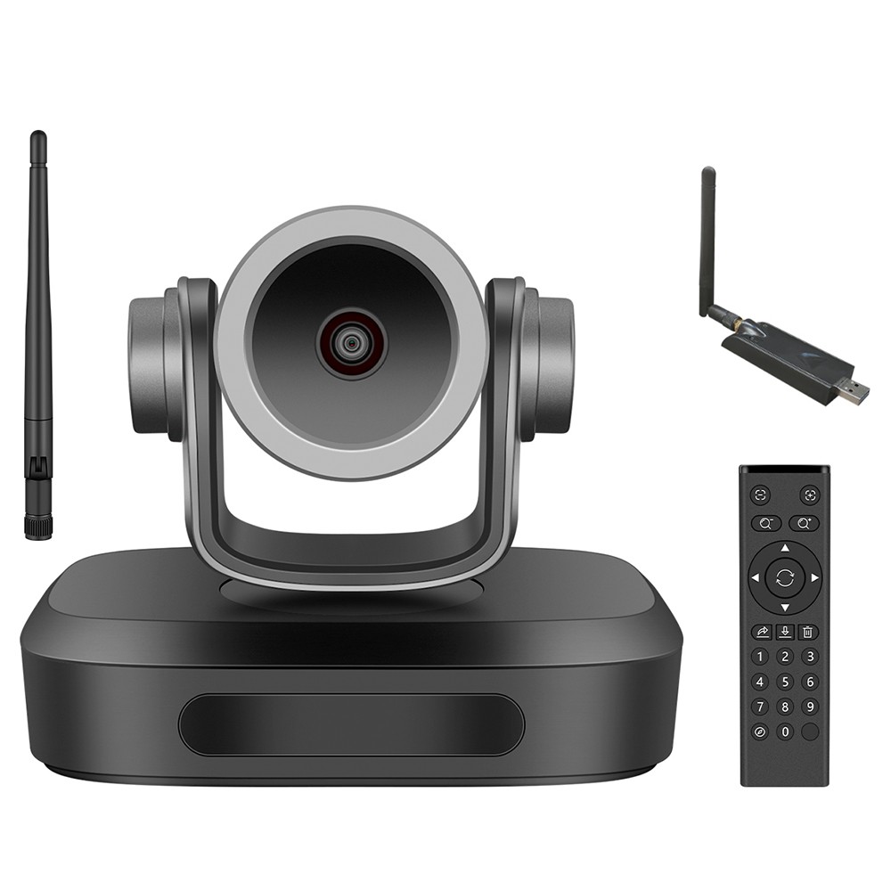

GUCEE G07-1080P 2.4G Wireless Video Conference Camera, Black
