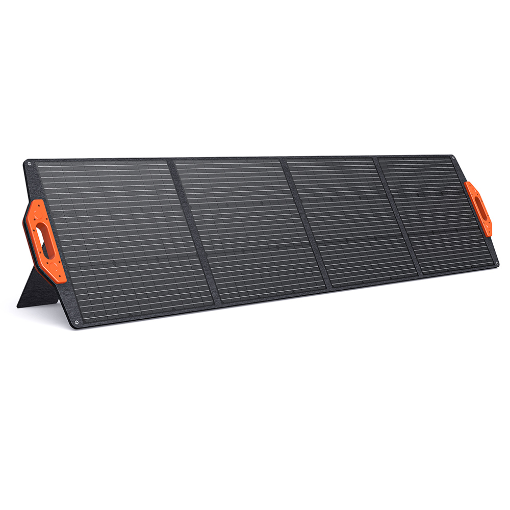 

FOSSiBOT SP200 18V 200W Foldable Solar Panel, 23.4% High Efficiency Monocrystalline Solar Cells, for Power Station MPPT Foldable Solar Charger with Adjustable Stand Waterproof IP67, for Outdoor Camping RV Off Grid System, with Standard MC4 Connector