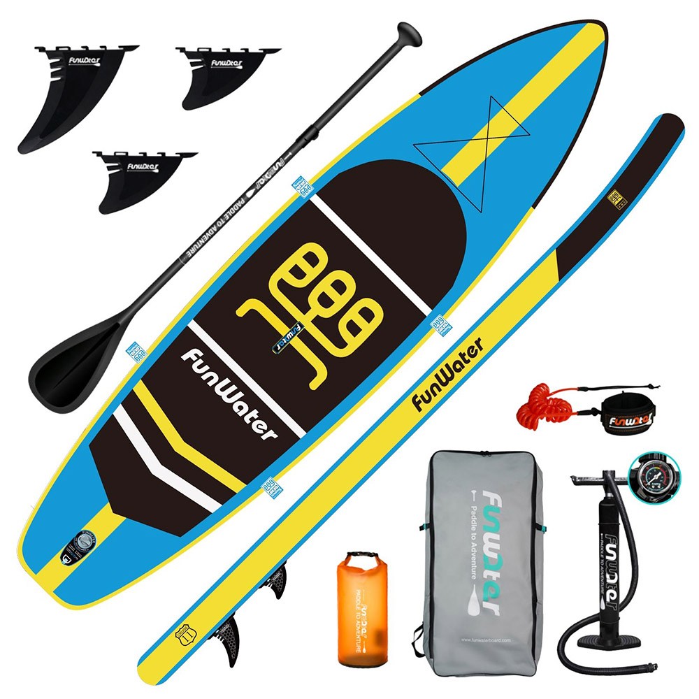 

FunWater Cruise Inflatable Stand Up Paddle Board 335x84x15cm Ultra-Light for All Levels with 10L Dry Bag Travel Backpack