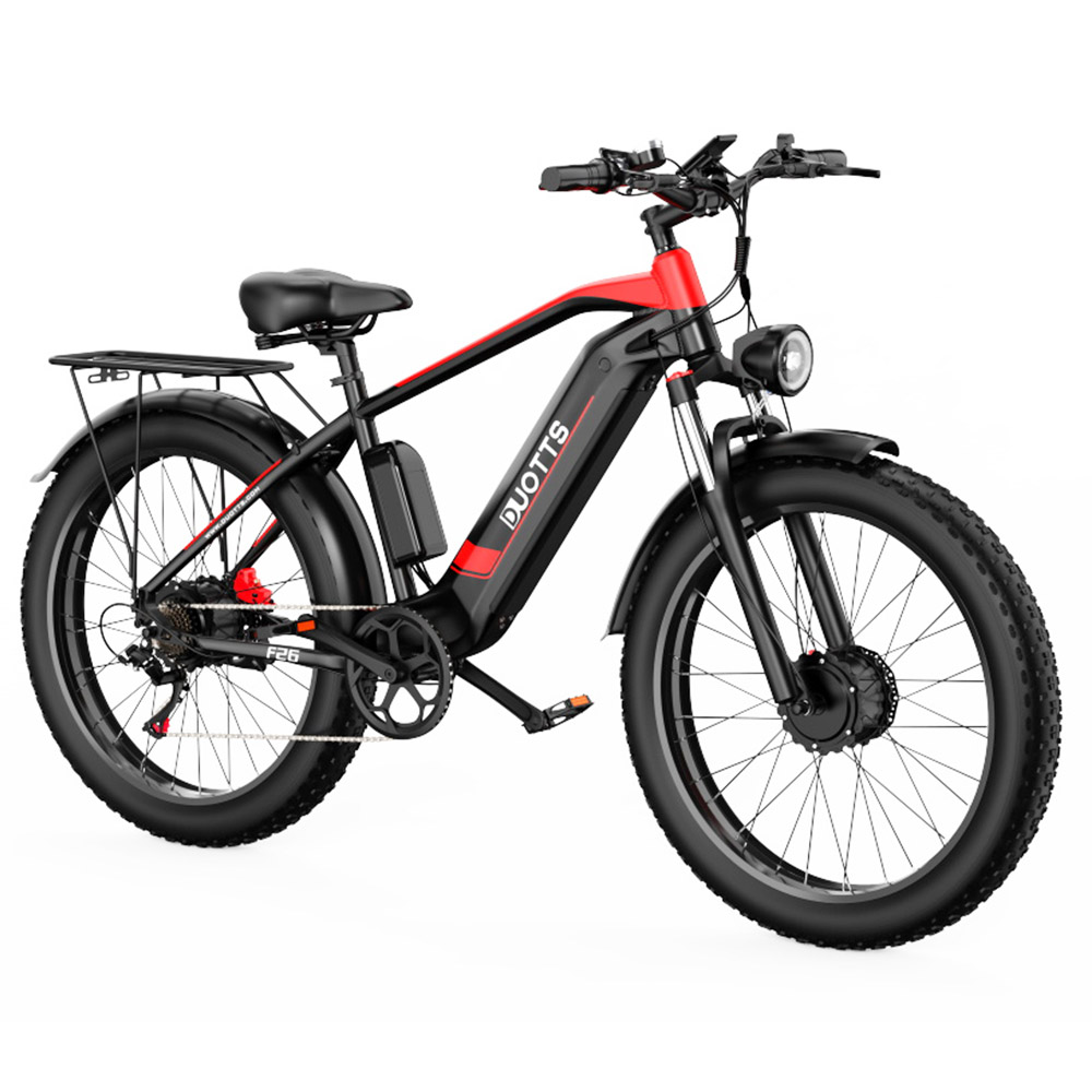 DUOTTS F26 Electric Bike 26 Inch 55Km/h 20Ah 750W*2 Dual Motors Black ...