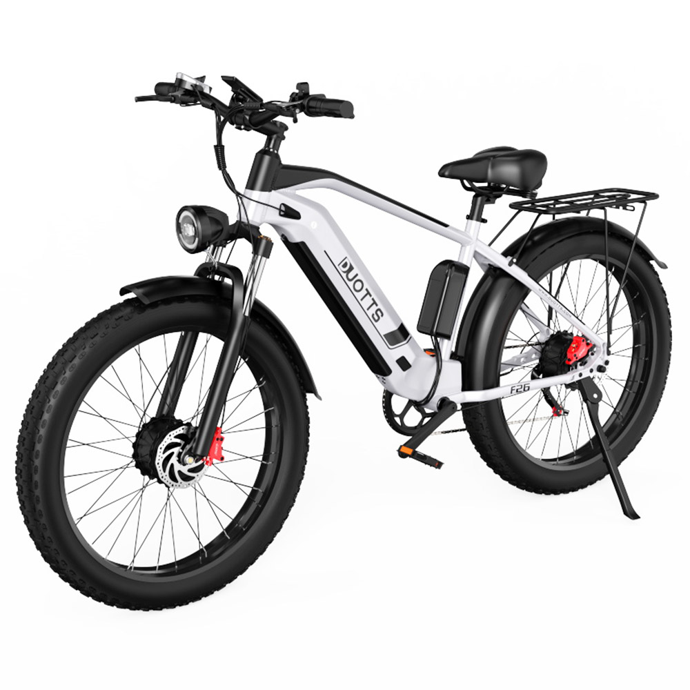 DUOTTS F26 Electric Bike 26 Inch 55Km/h 20Ah 750W*2 Dual Motors Silver