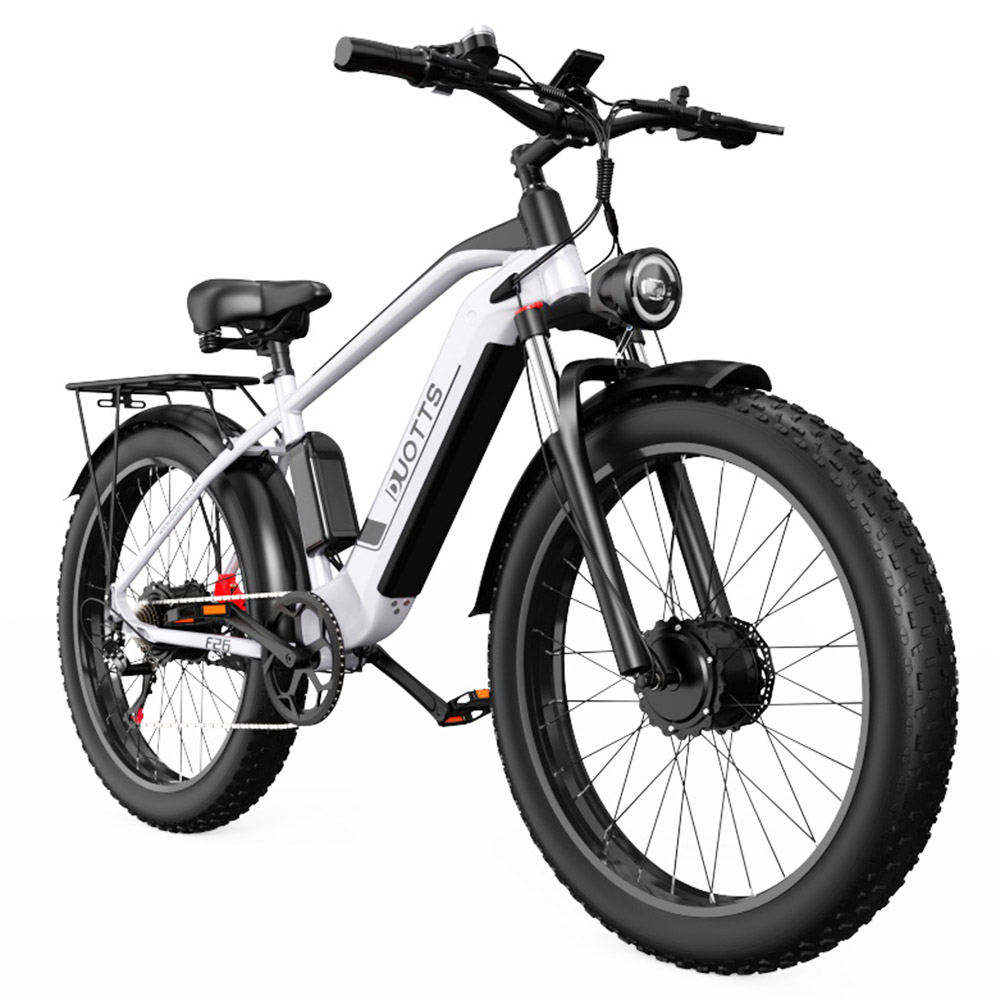 DUOTTS F26 Electric Bike 26 Inch 55Km/h 20Ah 750W*2 Dual Motors Silver ...