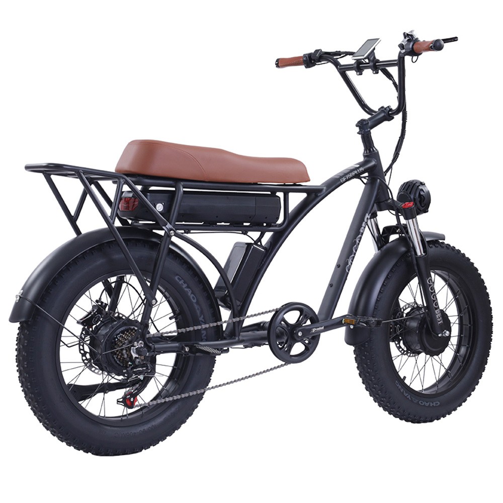 GOGOBEST GF750 Plus E-Bike 20 inch 50km/h 48V 17.5Ah Dual Motor Black ...