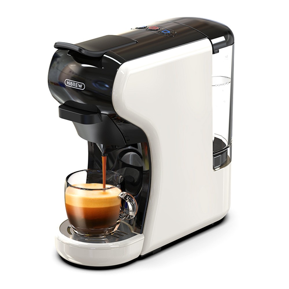 

HiBREW H1A 4 IN 1 Expresso Coffee Machine Compatible with Dolce Gusto Ground Coffee - White