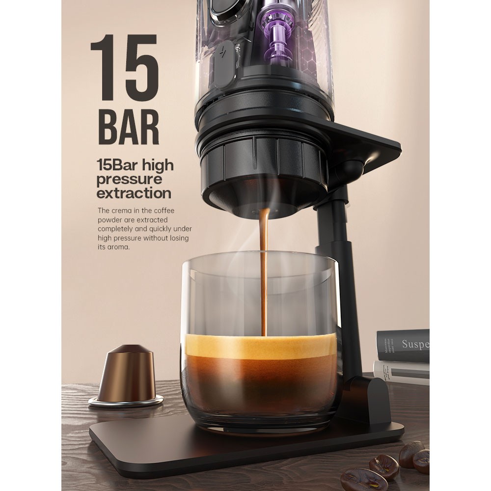 HIBREW H4A 3-in-1 Portable Espresso Coffee Maker For Car & Home | Europe