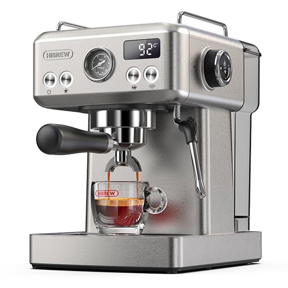 HiBREW H10A Semi Automatic Espresso Coffee Machine,19Bar, Cold/Hot Coffee Maker