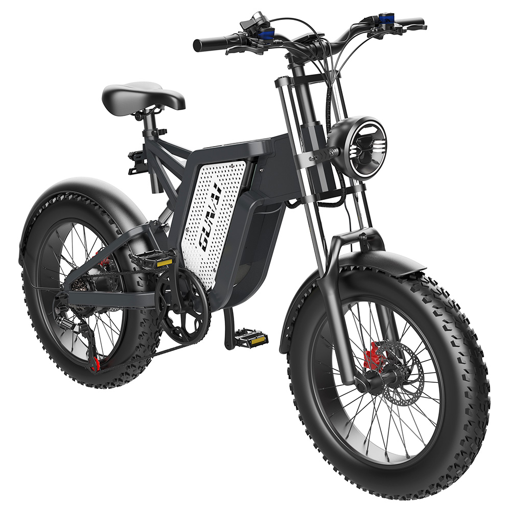 GUNAI MX25 Vélo électrique 20 pouces 48V 25Ah 50km / h Moteur 1000W - Noir