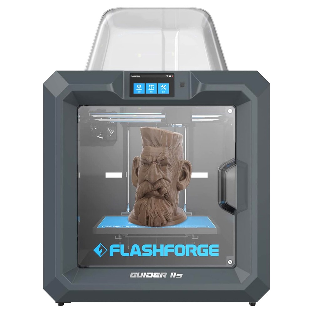 

Flashforge Guider 2S 3D Printer, Auto-Leveling, 0.2mm Print Precision, Built-in Camera, 300 Celsius Heating Nozzle, Air Filter, Resume Printing, Filament Run-out Detection, WiFi Connection, 280*250*300mm, for Industrial Use