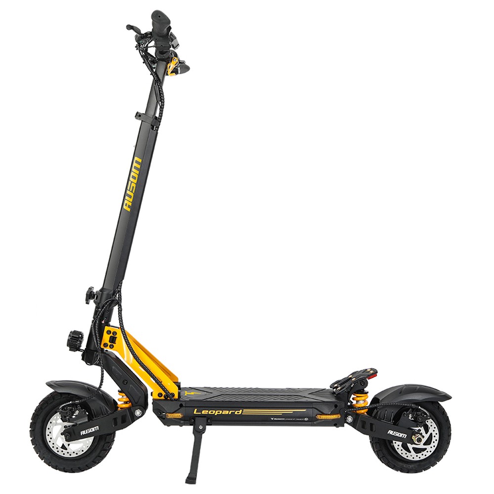 Ausom Leopard Off-Road Electric Scooter, 1000W Motor 34mph Max Speed 20.8Ah Battery 52 Miles Range, with LCD Display and Detachable Seat