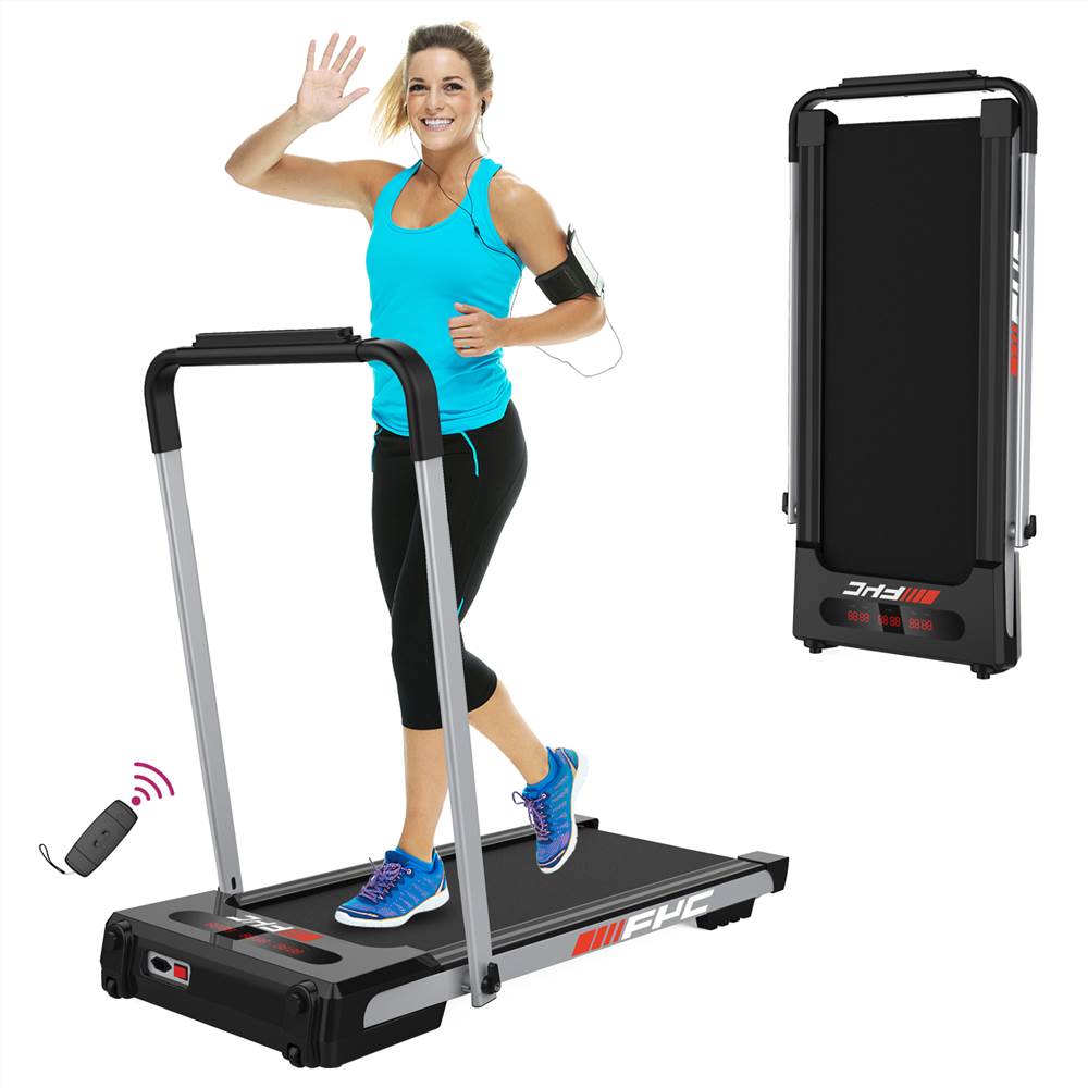 

FYC 2 in 1 Under Desk Treadmill - 2.5 HP Folding Treadmill for Home, Installation-Free Foldable Treadmill Compact Electric Running Machine, Remote Control & LED Display Walking Running Jogging