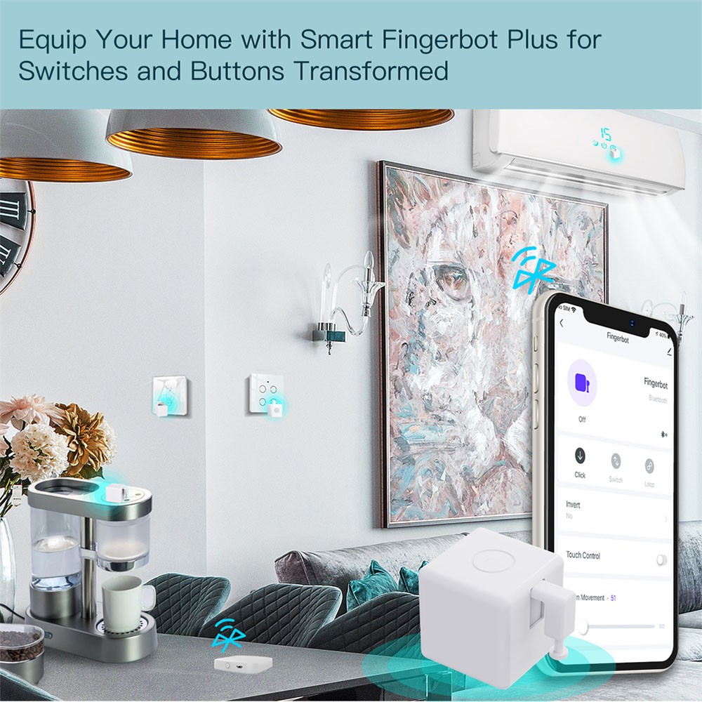 Moeshouse Bluetooth Tuya Smart Fingerbot Plus Button Pusher Moeshouse Bluetooth Tuya Smart Fingerbot Plus Button Pusher