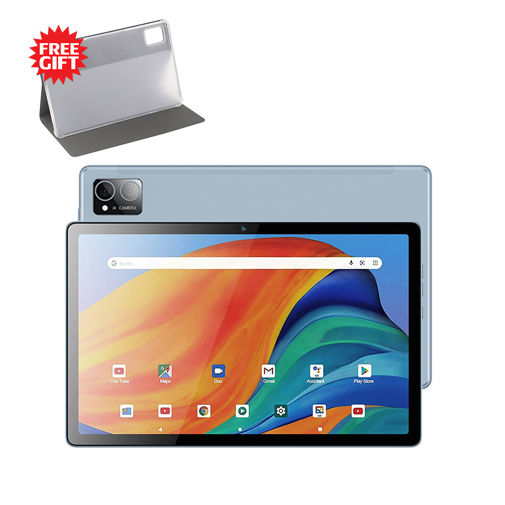 (Free Gift Leather Case) Ninkear T10 Pro Tablet 10.36in 2K IPS Full HD MT6769 Processor 2.0GHz 8-core, 6GB RAM 128GB ROM, Google Android 12 US - Blue