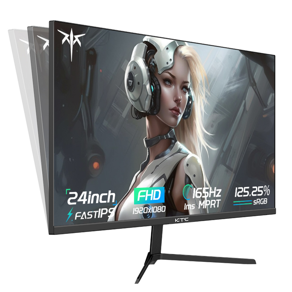 KTC H27P22S 27-inch Gaming Monitor, 3840×2160 UHD AUO 7.0 FAST IPS Panel, HDR400, 160Hz Refresh Rate, 1ms Response Time, 132%sRGB, Compatible with FreeSync and G-SYNC, Low-blue Light, 2*HDMI2.1 2*DP1.4 1*USB2.0, Adjustable Stand & Support VESA Mount