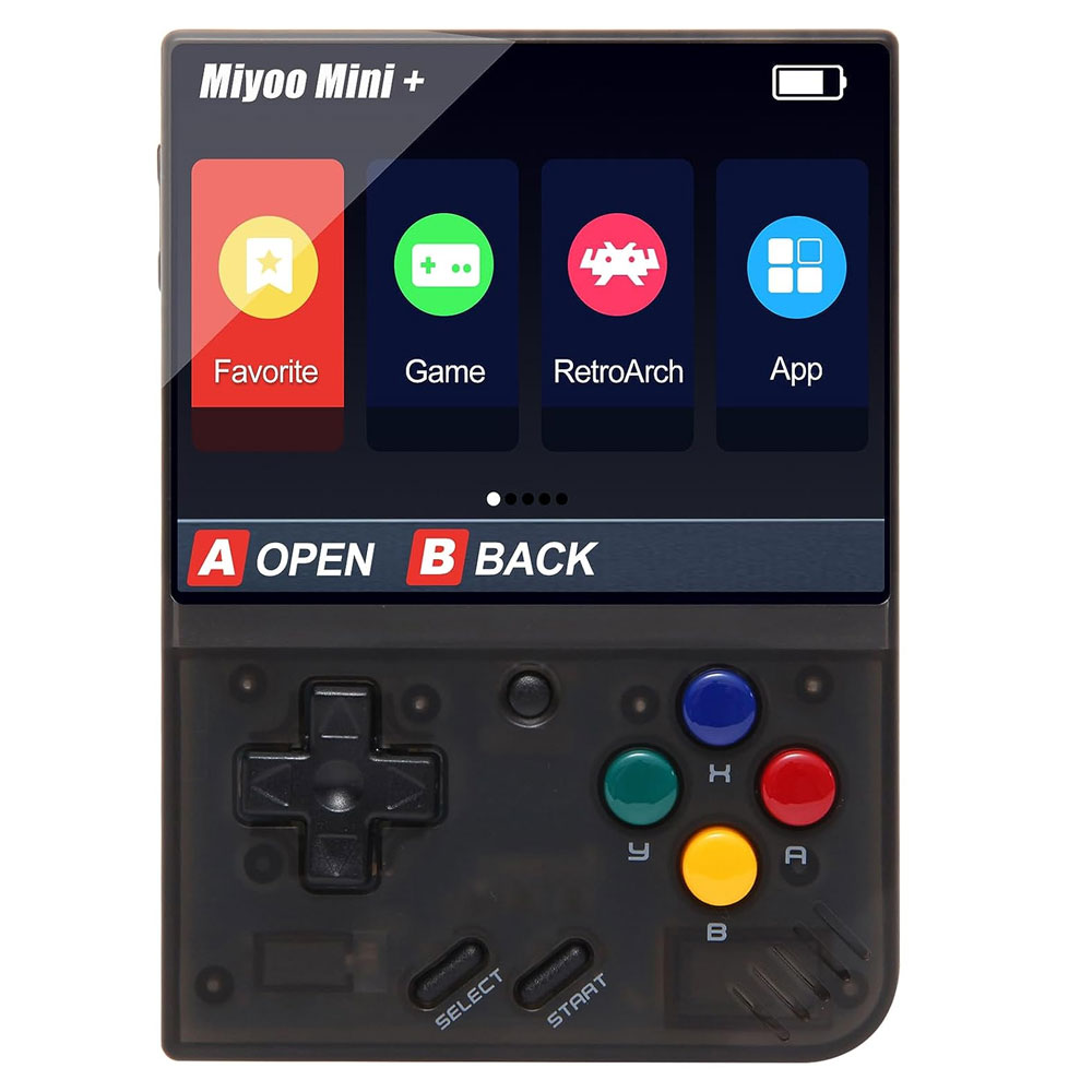 日本最大級 miyoo クリアブラック mini 携帯用ゲーム本体 - mahaayush.in