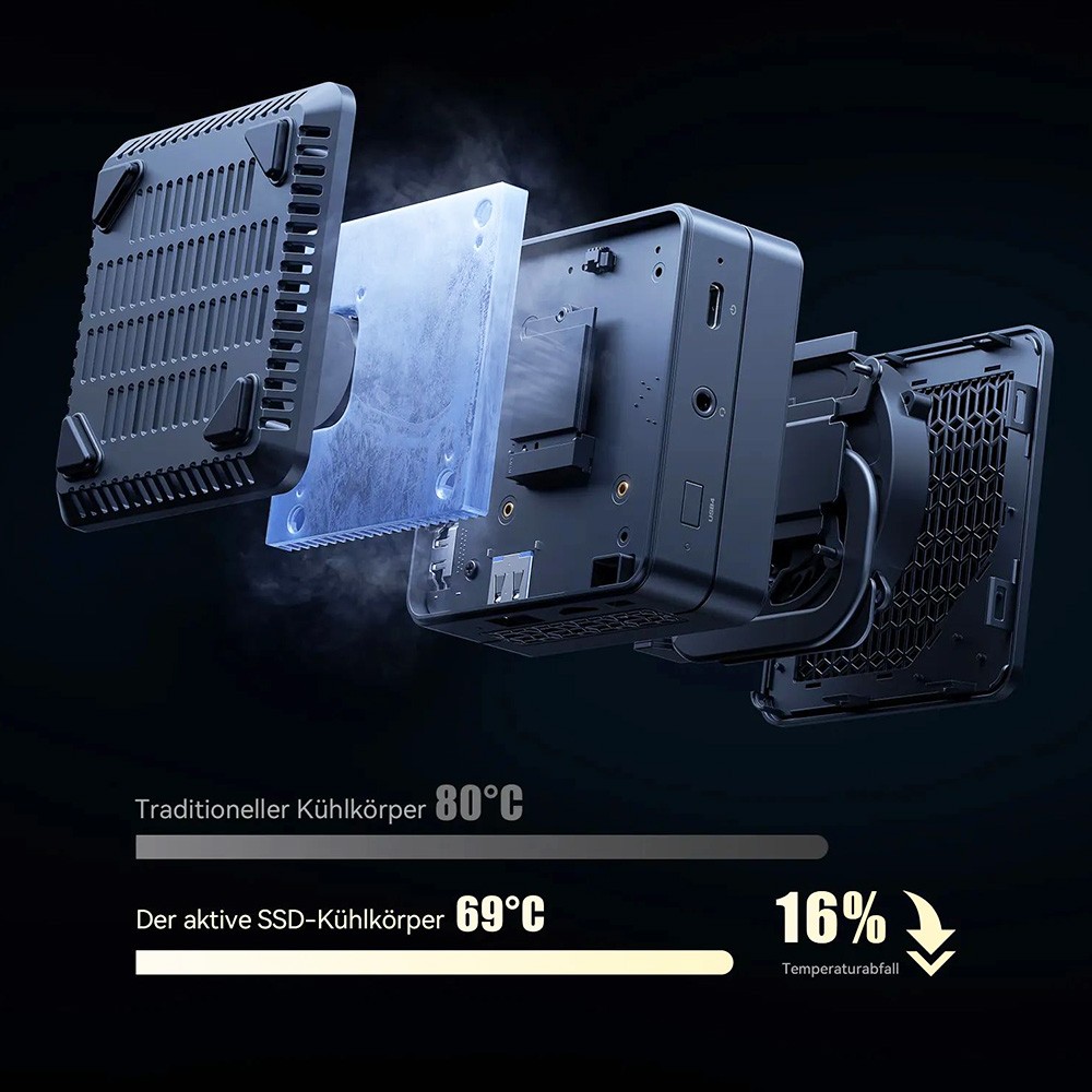 MINISFORUM EM680 Mini PC AMD Ryzen 7 6800U 16GB DDR5 512GB SSD