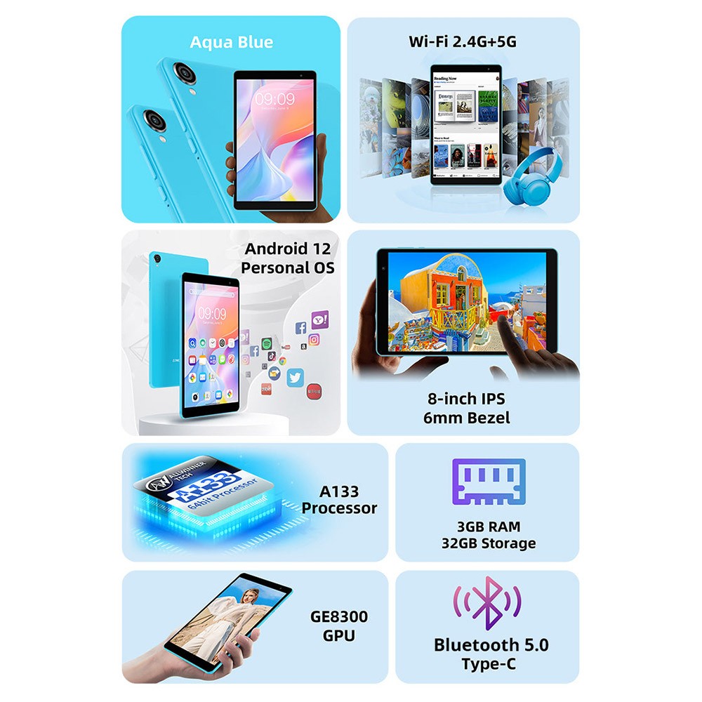 Teclast P80T Kids Tablet 4GB RAM 64GB ROM