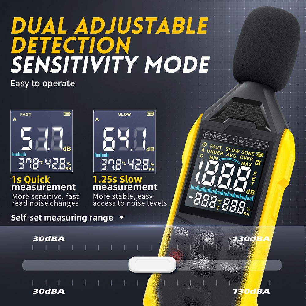 FNIRSI FDM01 Digital Noise Decibel Meter