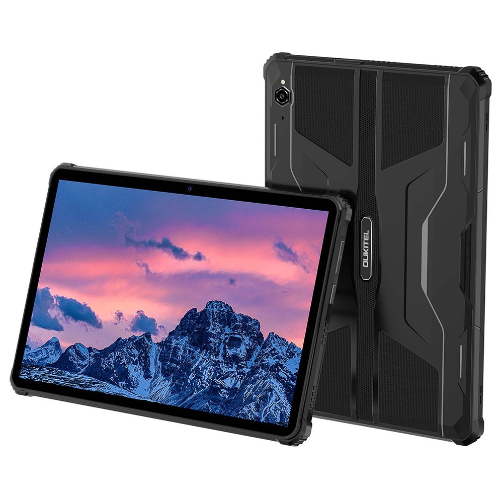 

OUKITEL RT5 Rugged Android 13 Tablet, 10.1 Inch 1920x1200 FHD, MTK MT8788 Octa Core 2.0GHz, 14GB RAM 256GB ROM, 16MP Front&Rear Camera, Dual 4G SIM, GPS/GALILEO/GLONASS, Wi-Fi BT TF, 11000mAh Battery 33W Fast Charging, Water/Dust/Shock-proof - Black