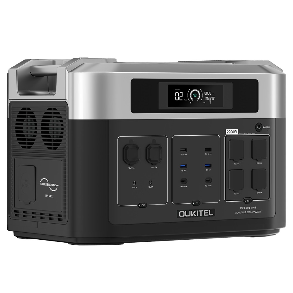 OUKITEL BP2000 Pro Power Station 3600W, 2048Wh LiFePO4, Espandibile Fino A 16kWh, UPS 0.01s, Ricarica Rapida 55min - 4