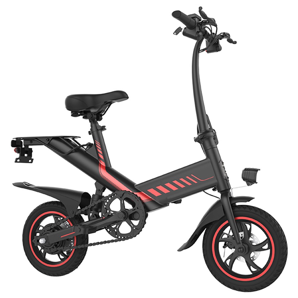 

Y1S Electric Bike 12 inch Tire 250W Brushless Motor, 25km/h Max Speed, 36V 7.8Ah Lithium Battery 45km Range 120kg Max Load Dual Disc Brakes - Black