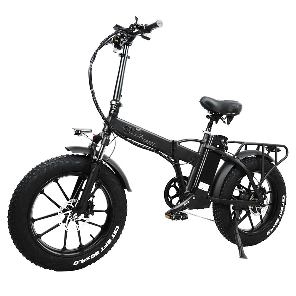 

CMACEWHEEL GW20 Electric Bike 20*4.0 inch CST Fat Tire 750W Motor 40km/h Max Speed 48V 15Ah Battery, Black