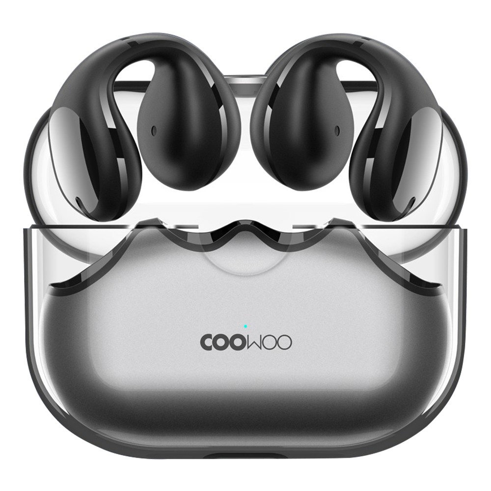 Coowoo Air Pro 6 Bluetooth Clip-on Open Ear Headphones - Black