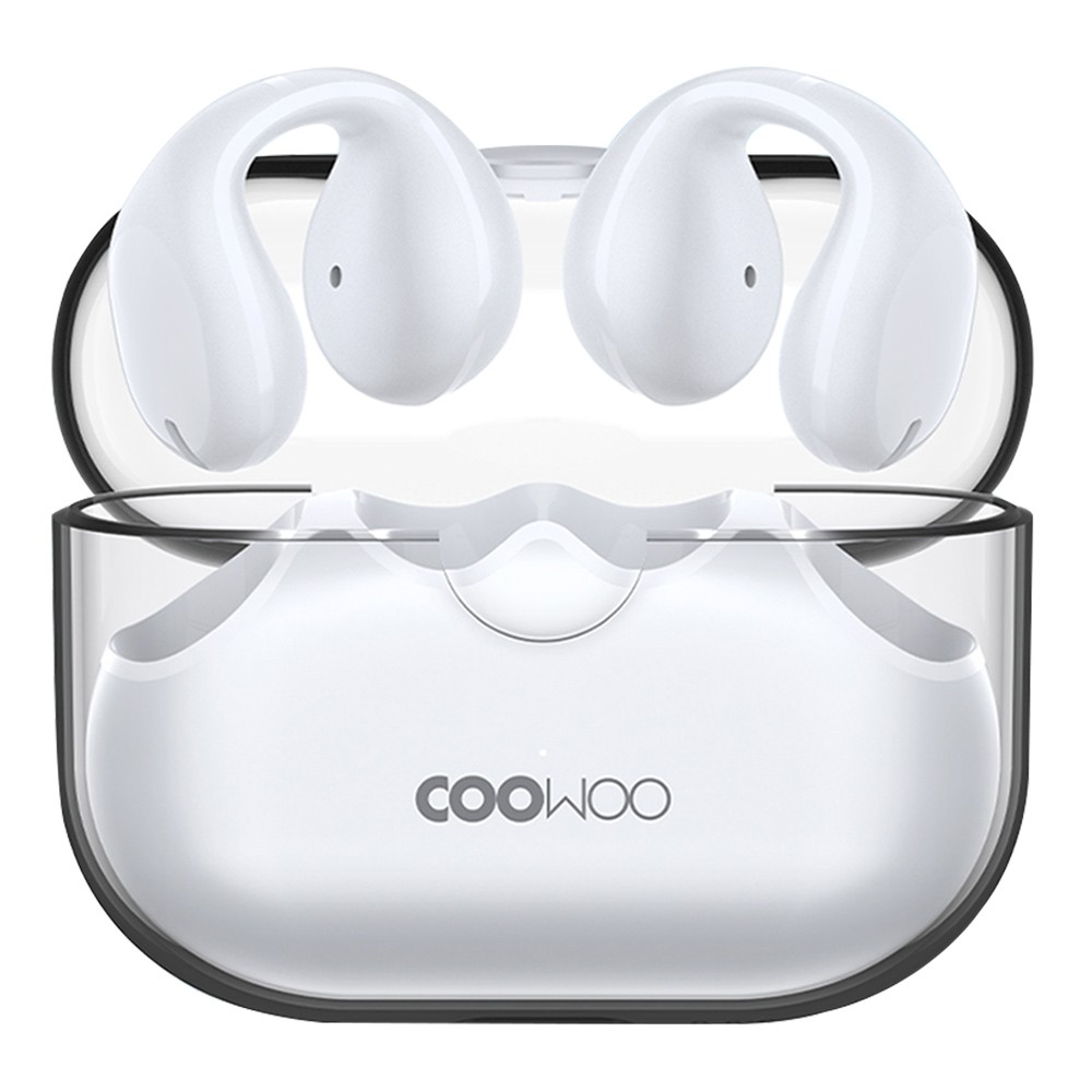 Coowoo Air Pro 6 Bluetooth Clip-on Open Ear Headphones - White
