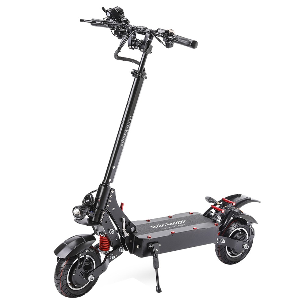 Halo Knight T108 Electric Scooter 10 inch Road Tires 1000W*2 Motor 65km/h Max Speed 52V 28.8Ah Battery 60km Max Range