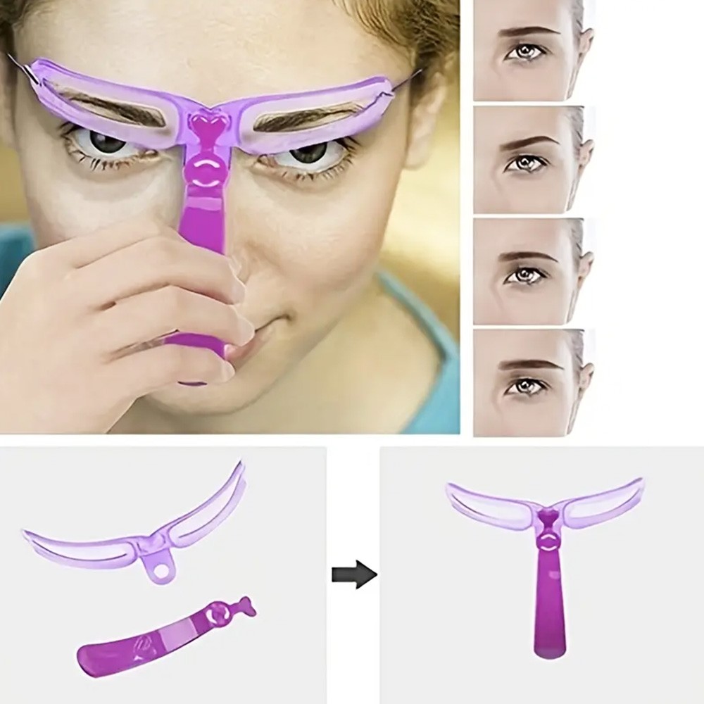 Reusable Eyebrow Stencils with Handle