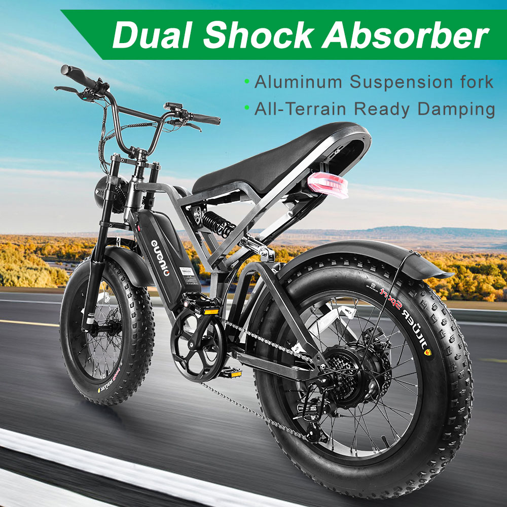 EUENI FXH009 Electric Bike 20 inch 750W Motor 48V 15Ah 45km/h Grey