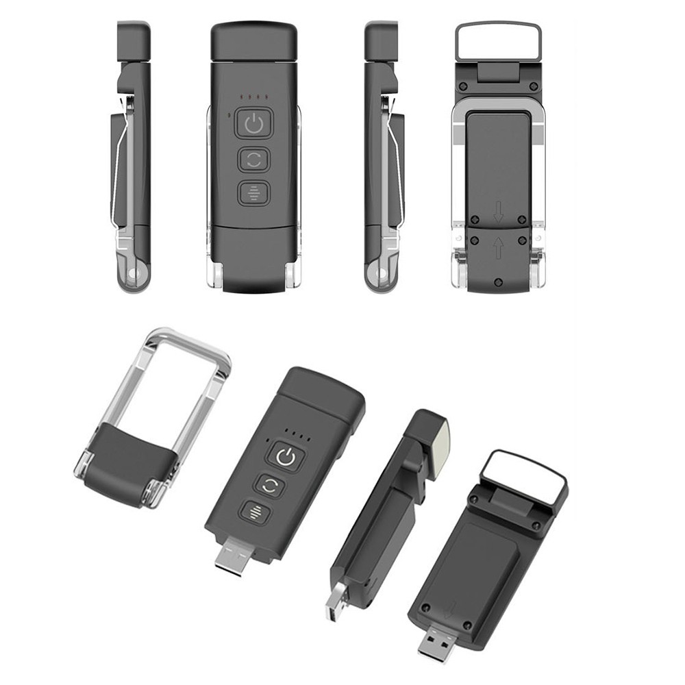 9 LED Mini Book Clip Reading Light White