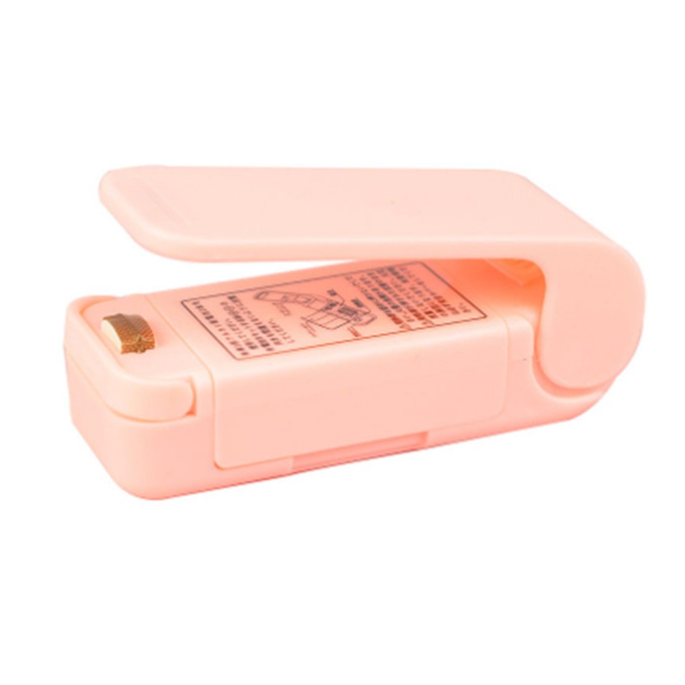 

Mini Bag Sealer, Handheld Heat Sealing Machine for Snack Plastic Bags - Pink