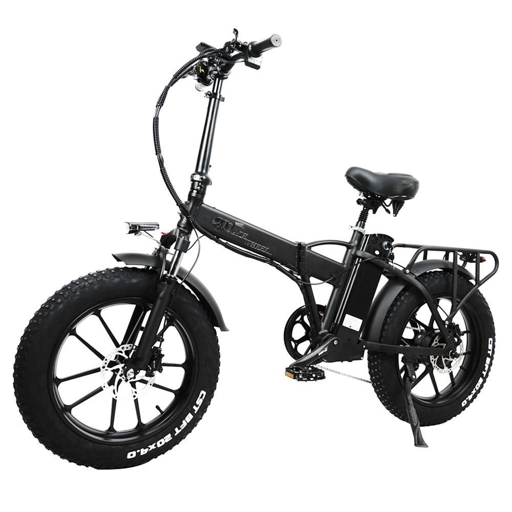 

CMACEWHEEL GW20 Electric Bike with Front Basket 20*4.0 inch CST Fat Tire 750W Motor 40km/h Max Speed 17Ah Battery, Black