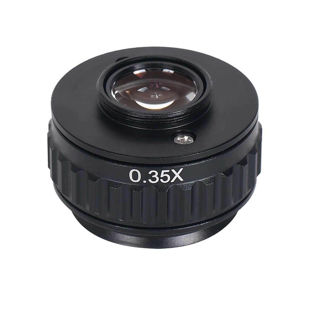 

HAYEAR 0.35X C-Mount Lens Adapter, Microscope Camera Connector, Focus Adjustable, Trinocular Stereo Micro