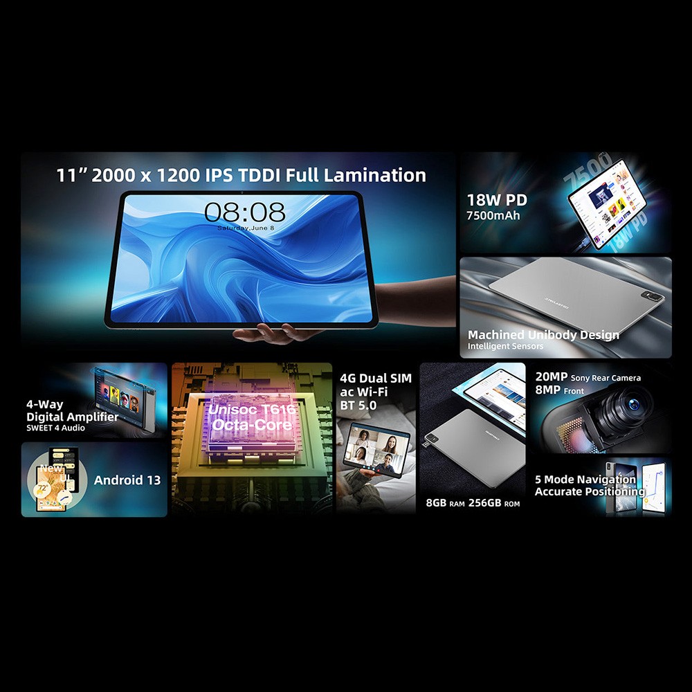 Teclast New T50 Tablet 10.95inch 2K Display
