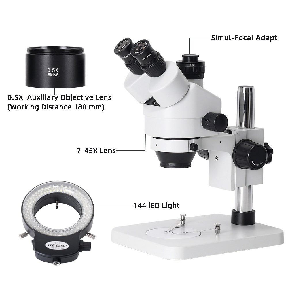 HAYEAR Trinocular Stereo Microscope