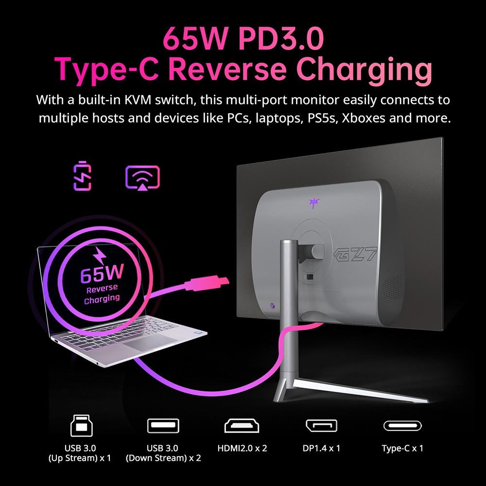 KTC G27P6 27-Inch OLED Gaming Monitor with 2560x1440, 240Hz Refresh