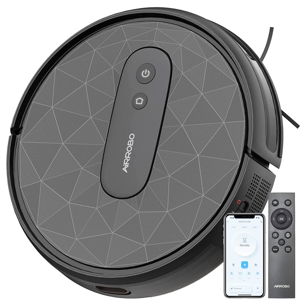 AIRROBO P20 Robot Vacuum Cleaner, Self-Charging Robotic Vacuums, 2800Pa Suction, 120 Mins Runtime, 600ml Dustbin, Ideal for Pet Hair, Hard Floors, Low Pile Carpets