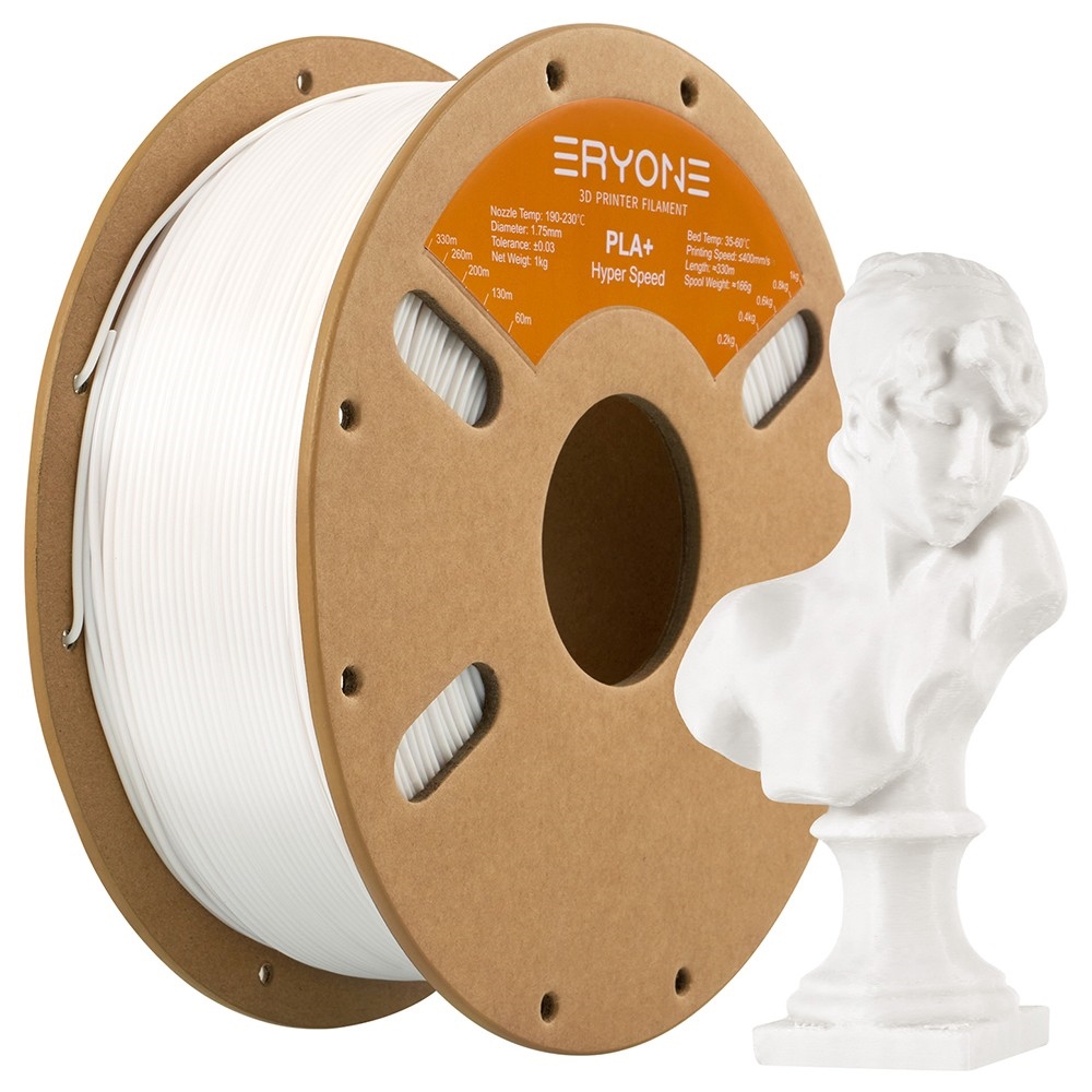 Filament eryone PLA+ Blanc Ivoire 1.75mm 1Kg impression 3D