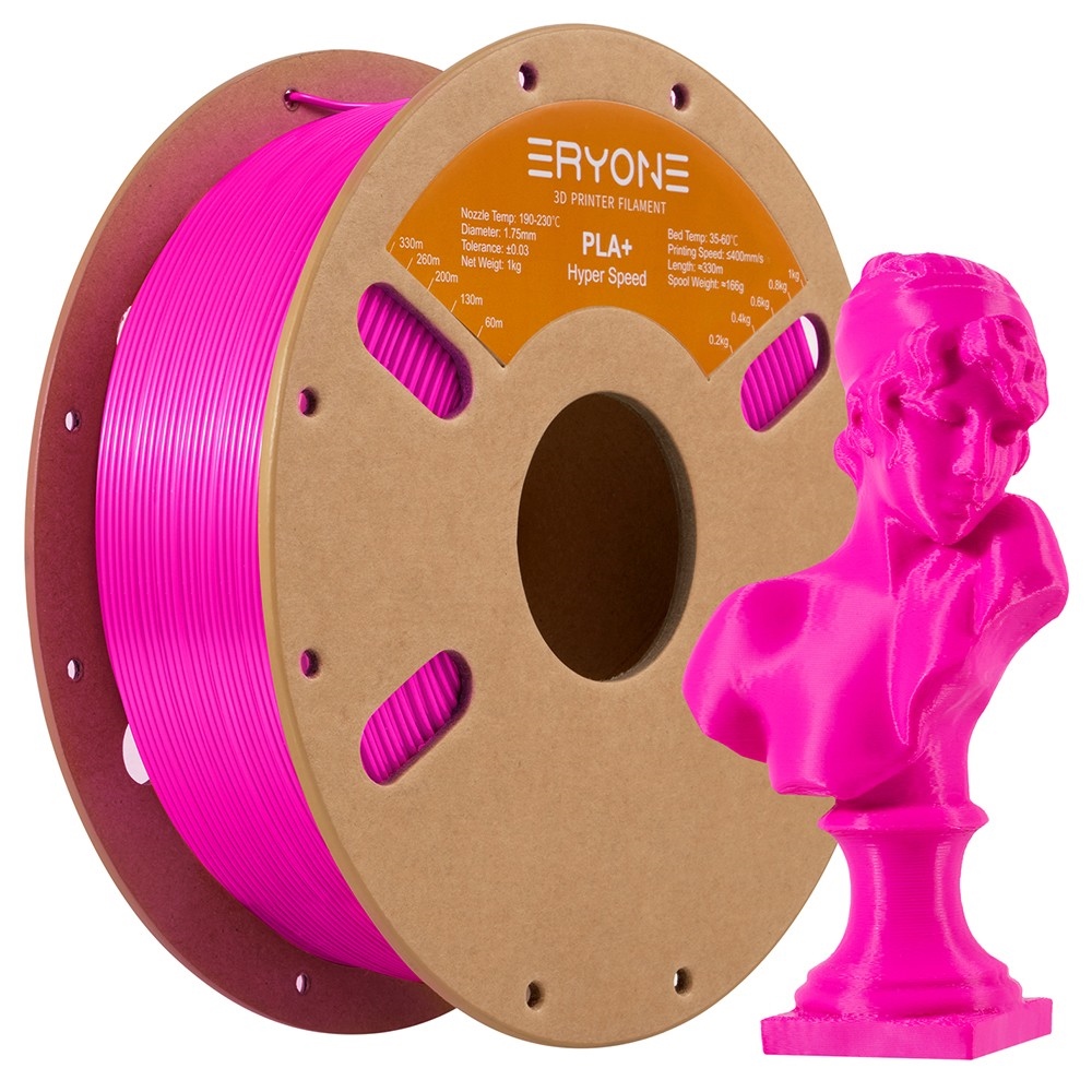 

ERYONE 1.75mm High Speed PLA+ 3D Printing Filament 1KG Magenta