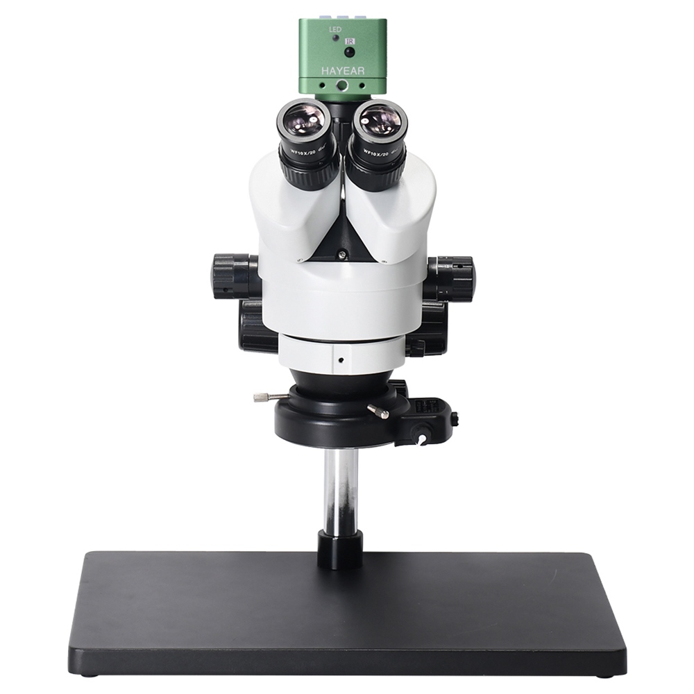 HAYEAR 7X-45X Trinocular Zoom Stereo Microscope