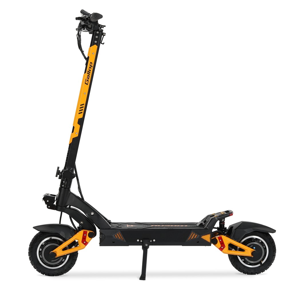 

Ausom Gallop 10-inch Off-Road Electric Scooter Dual 1200W Motor 52V 23.2Ah with 41MPH Speed, Hydraulic Disc Brakes, 55-Mile Range 4 inch LCD Screen IP54 265lb Max Load Swingarm suspension