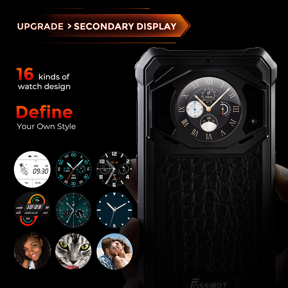 FOSSiBOT F101 PRO 15GB+256GB Innovative Rear Display 10600mAh | Europe