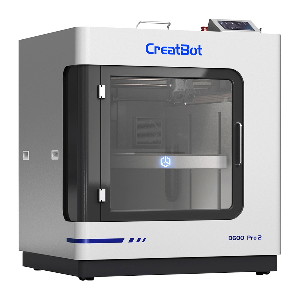 

CreatBot D600 Pro 2 3D Printer, Auto-Leveling, Camera Control, Auto-Rising Dual Extruders, 150mm/s Max Printing Speed, Removable Magnetic Platform, Air Filter, Single Extrusion Volume 600x600x600mm, Dual Extrusion Volume 540x600x600mm