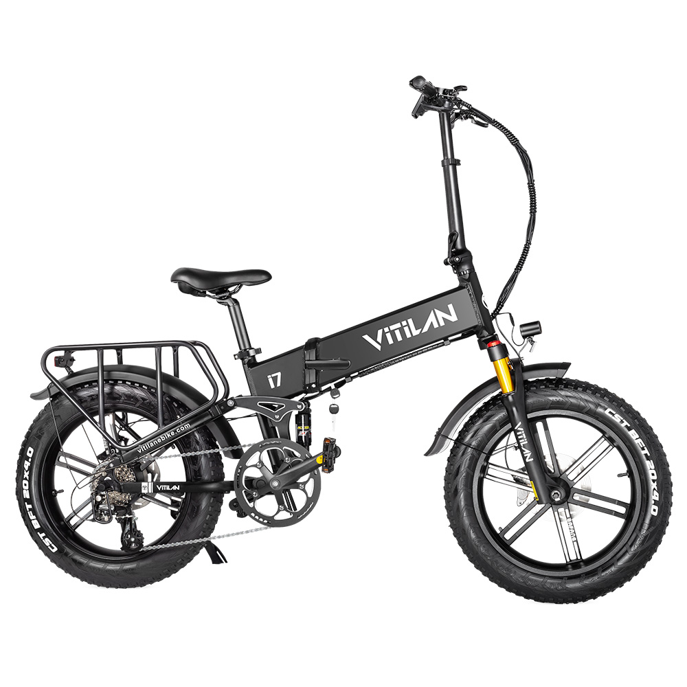 Vitilan I7 Pro 2.0 Foldable Electric Bike - Black | Europe