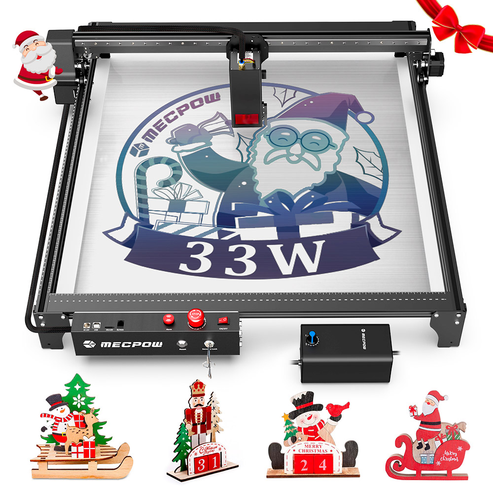 Mecpow FC3 Oversized Laser Engraver Enclosure 1300x730x460mm with Two  Viewing Window Fan Exhaust Pipe Fireproof 