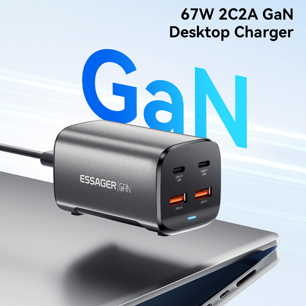 ESSAGER 67W GaN Desktop Charger EU Plug