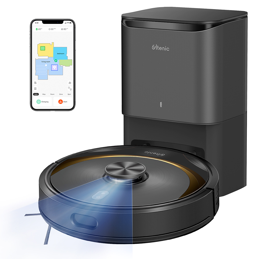 【動作品】ultenic 掃除機 t10 elite Amazon | Ultenic ロボット掃除機 水拭き 両用 自動ゴミ収集 お掃除