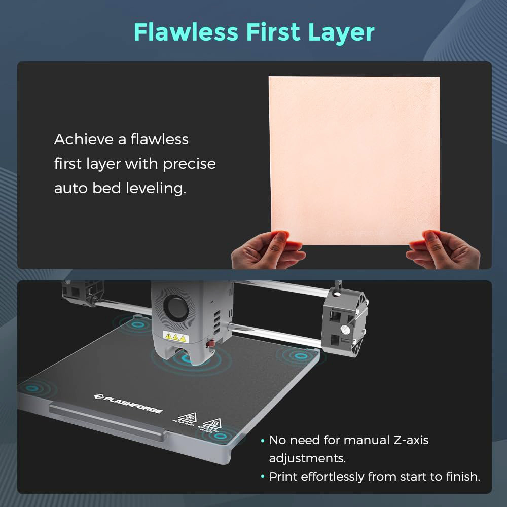 FlashForge - - FLASHFORGE Adventurer 5M Pro 3D Printer, 600mm/s High-Speed, FDM 3D Printer Auto Leveling With 280°C Quick Detachable Nozzle, Core XY Structure, Dual Filtration System, Print Size 220x220x220mm