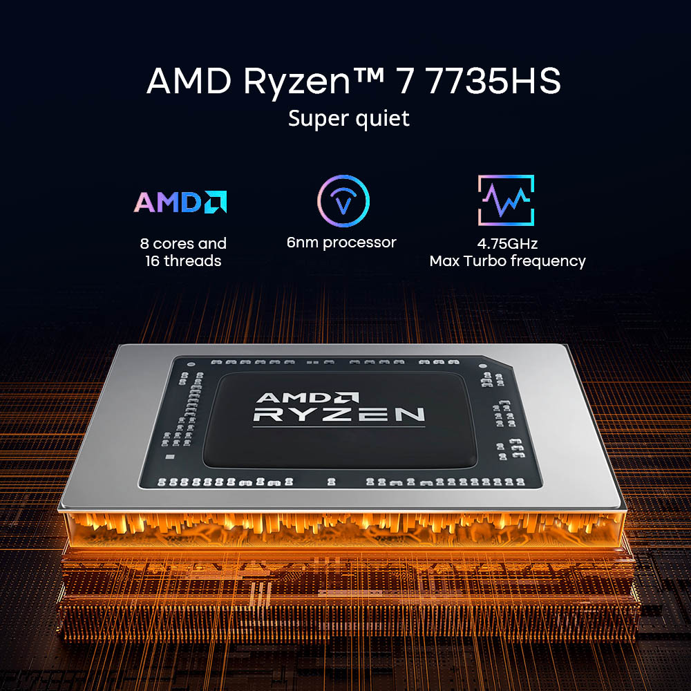 Ninkear A16 AMD Ryzen 7 7735HS Laptop
